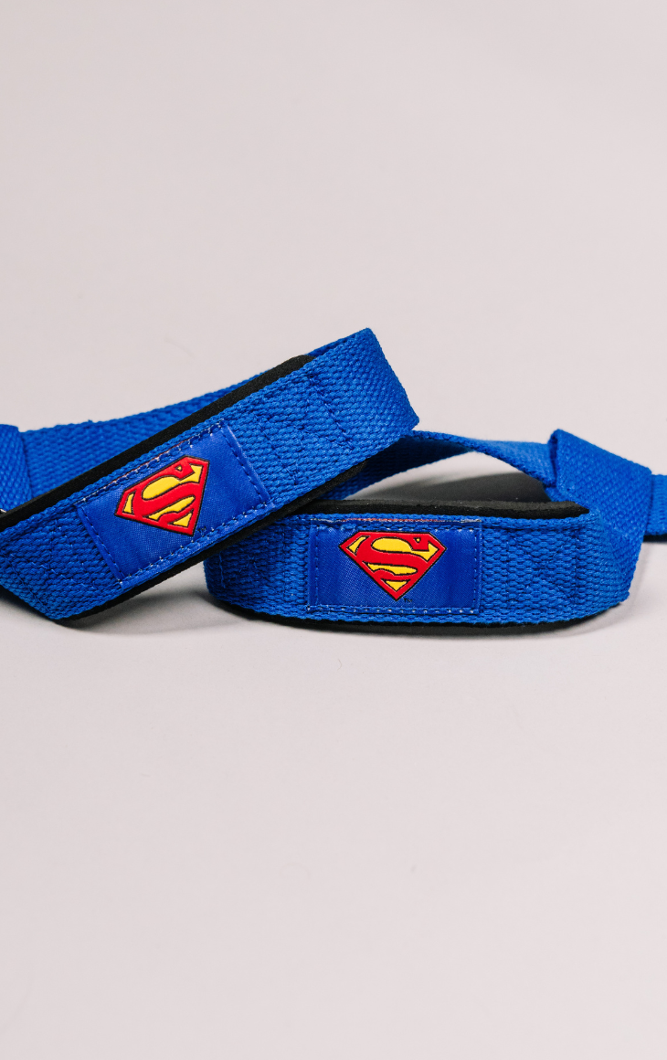 Performa Premium Padded Weight Lifting Straps - Superman 